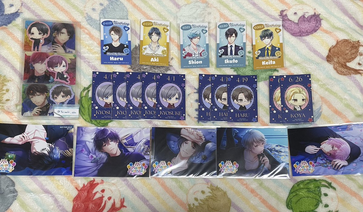 Yoizuki_032's tweet photo. 【交換/譲渡】スタマイ BDカード BDブロマイ 特典

譲:*青山.夏目.*神楽.*槙.*桧山.京介.*宮瀬.桐嶋.日向.早乙女.可愛

求
SD関.渡部.服部or500/枚
ブロマイド:関.渡部.服部or800/枚

*は交換のみ
固定お手渡し.別日都内お手渡し>郵送2~
検索からもお気軽にお声掛けください https://t.co/3578cM9kKW