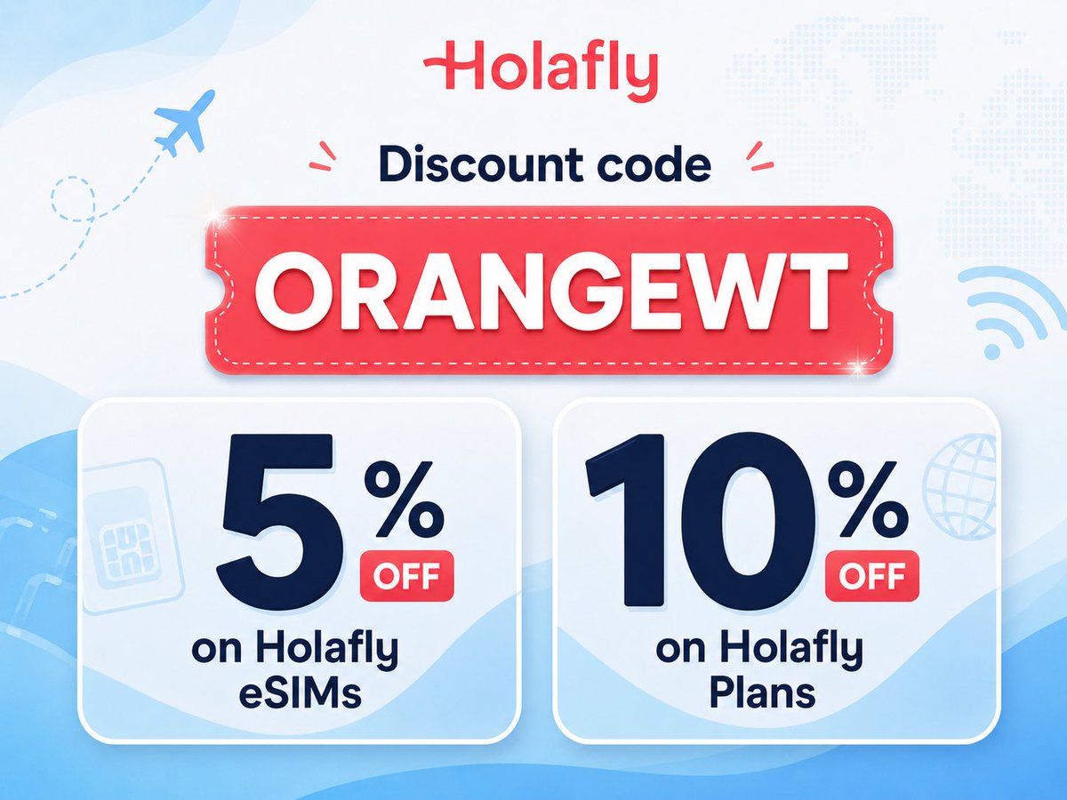 Strunken's tweet photo. 🌍 Holafly eSIM — Stay connected wherever you go with unlimited data! ✈️

🎁 SAVE WITH MY DISCOUNT CODE: ORANGEWT

📲 https://t.co/nqpRIXTDRa https://t.co/mzMxYxLbEV