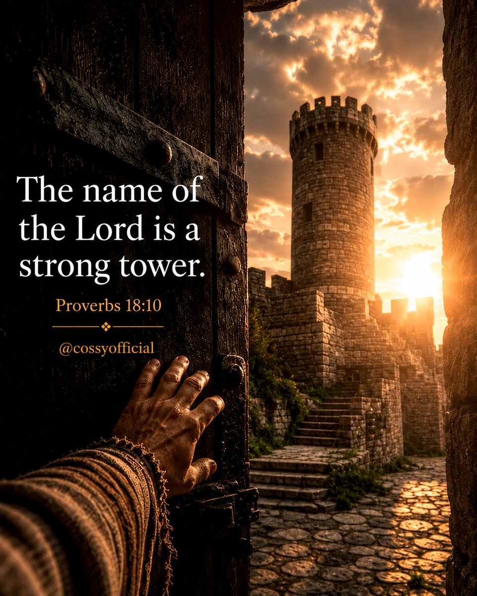 CossyOfficial's tweet photo. The name of the lord is a strong tower.
Proverbs 18:10 https://t.co/3Ui1ZPAjf3