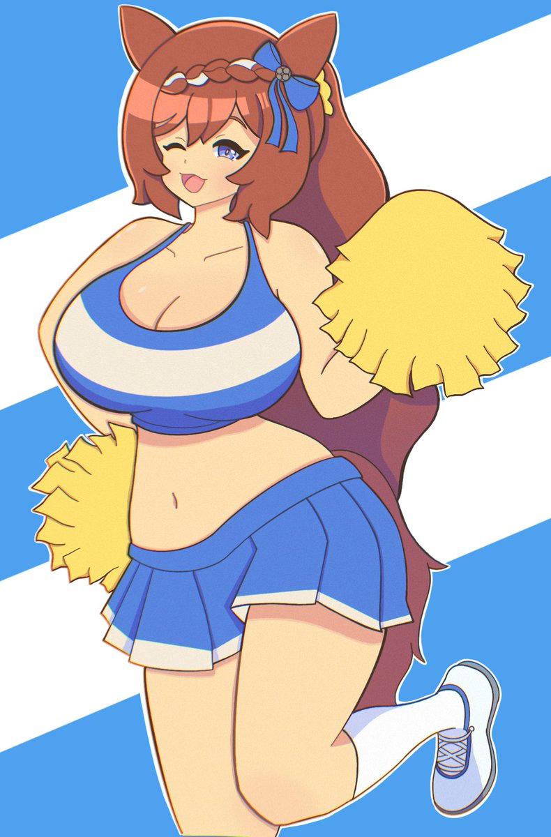 Ghastly_B00's tweet photo. Cheerleader Creek 💙💛
#umamusume #ウマ娘 https://t.co/AKSu4pKu0P