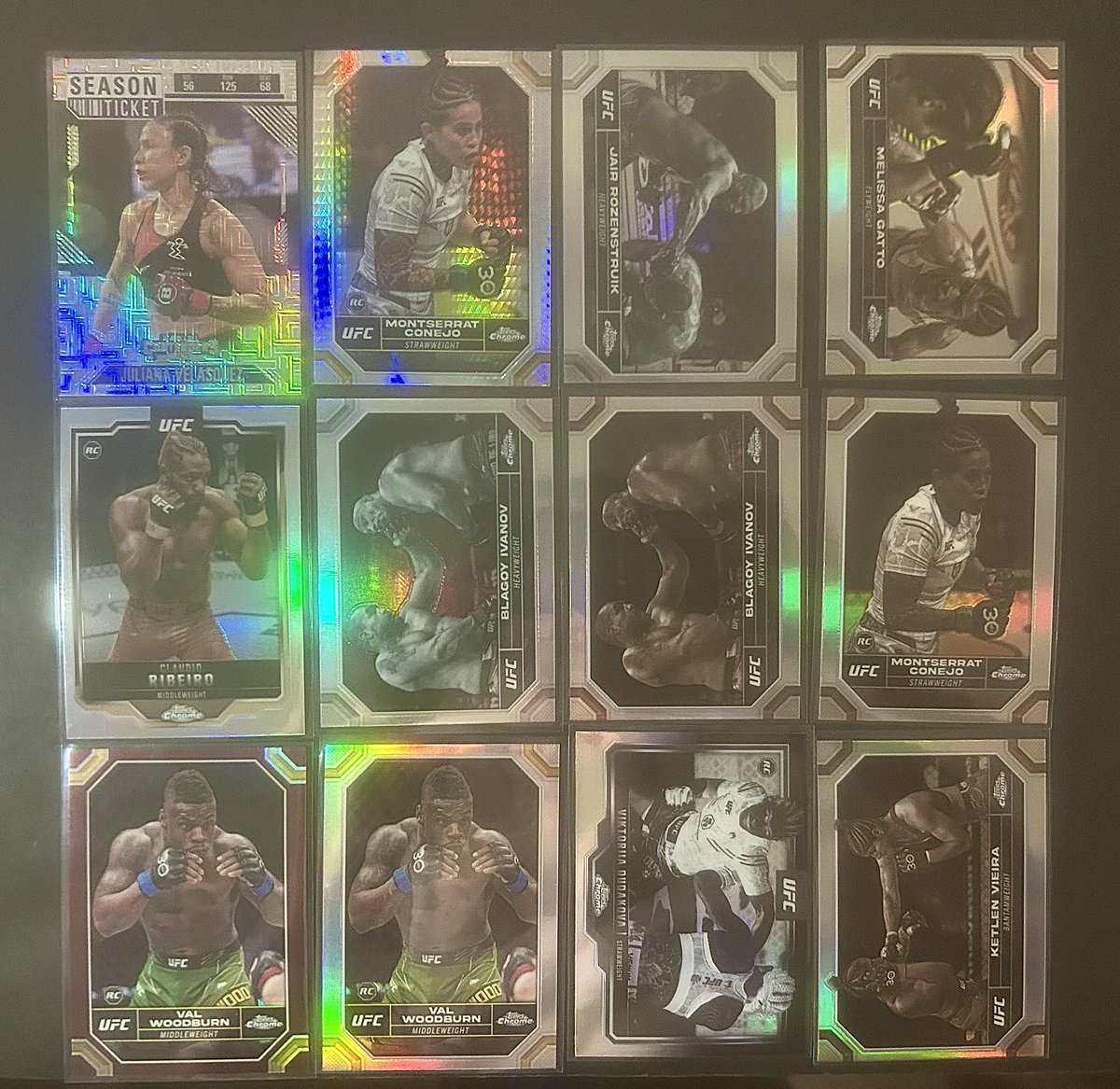 TommysHobbyChnl's tweet photo. #THCStackSale01 Night 2
Post 6

MMA - .10 cents each

PWE 1-4 cards $1.50
BMWT $6
Orders over $75 ship free!
International shipping would be at cost

PayPal and Venmo accepted!

Retweets appreciated 😁
#THCStackSaleMMA https://t.co/3BJ06fncVR