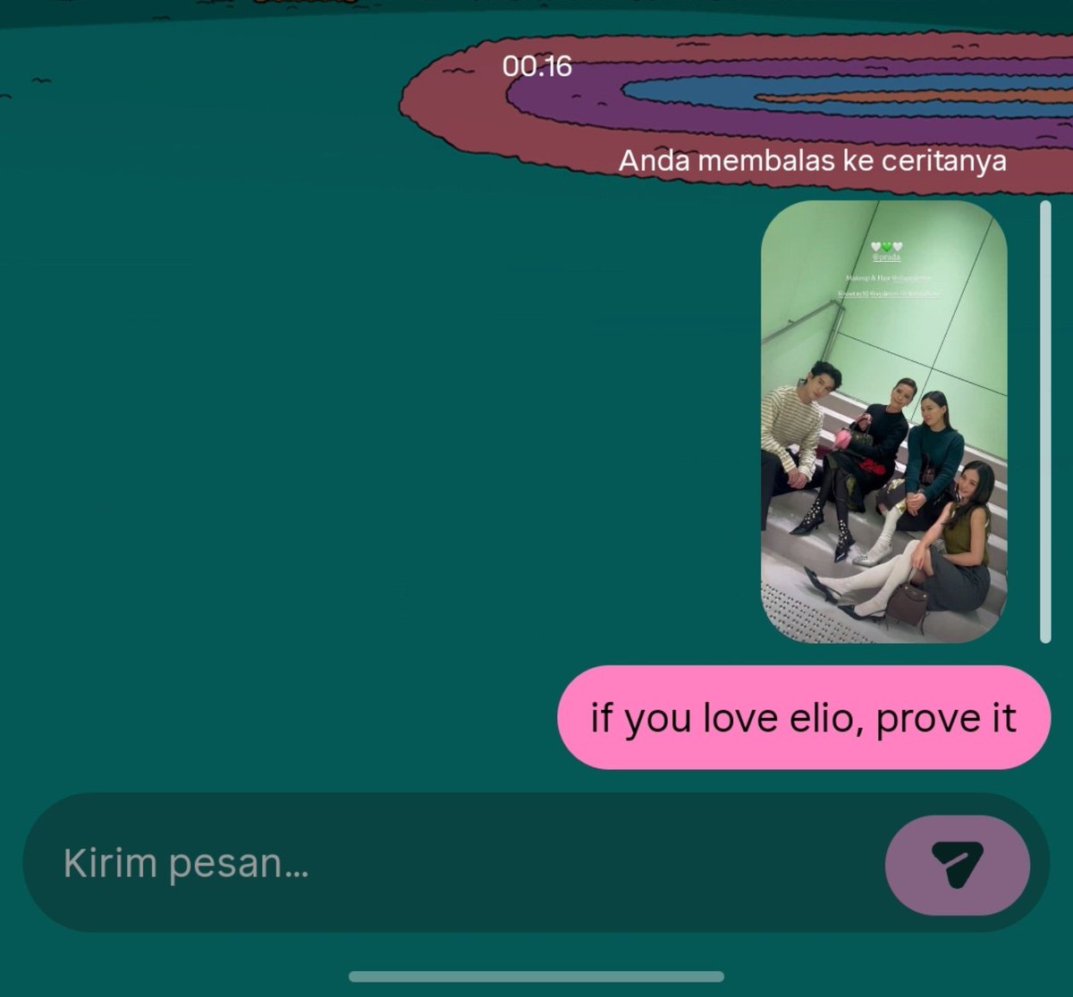 rjjuneeiu's tweet photo. AIN'T NO WAYYYY THIS REALLY HAPPENED, AYDEN??????

Around 12 a.m wib, I responded to his IG story with the comment "If you love Elio, prove it." I didn't expect him to actually prove it....... IS IT????????
#aylio #政瞳 https://t.co/89spLAF9yg