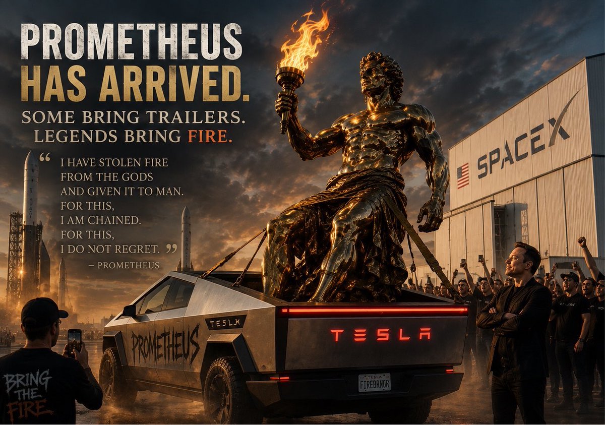 PrometheusFans's tweet photo. If there’s any $PROMETHEUS to be buying it should be the first official OG $PROMETHEUS

Prometheus has arrived 🗽☄️ https://t.co/cmukFIPE3i