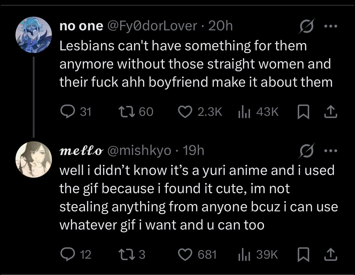 Idkwv07's tweet photo. @sawamurabout Bom, na sua delegacia de minúsculas causas, nem judas sabe que esse anime é de um casal lésbico, então parem de militar em cima da menina por bosta nenhuma.. se n me engano  já vi esse gif em inúmeros post do mesmo tipo lá em meados de 2020 e não sabia nem o nome do anime https://t.co/AdeWrvmS7j
