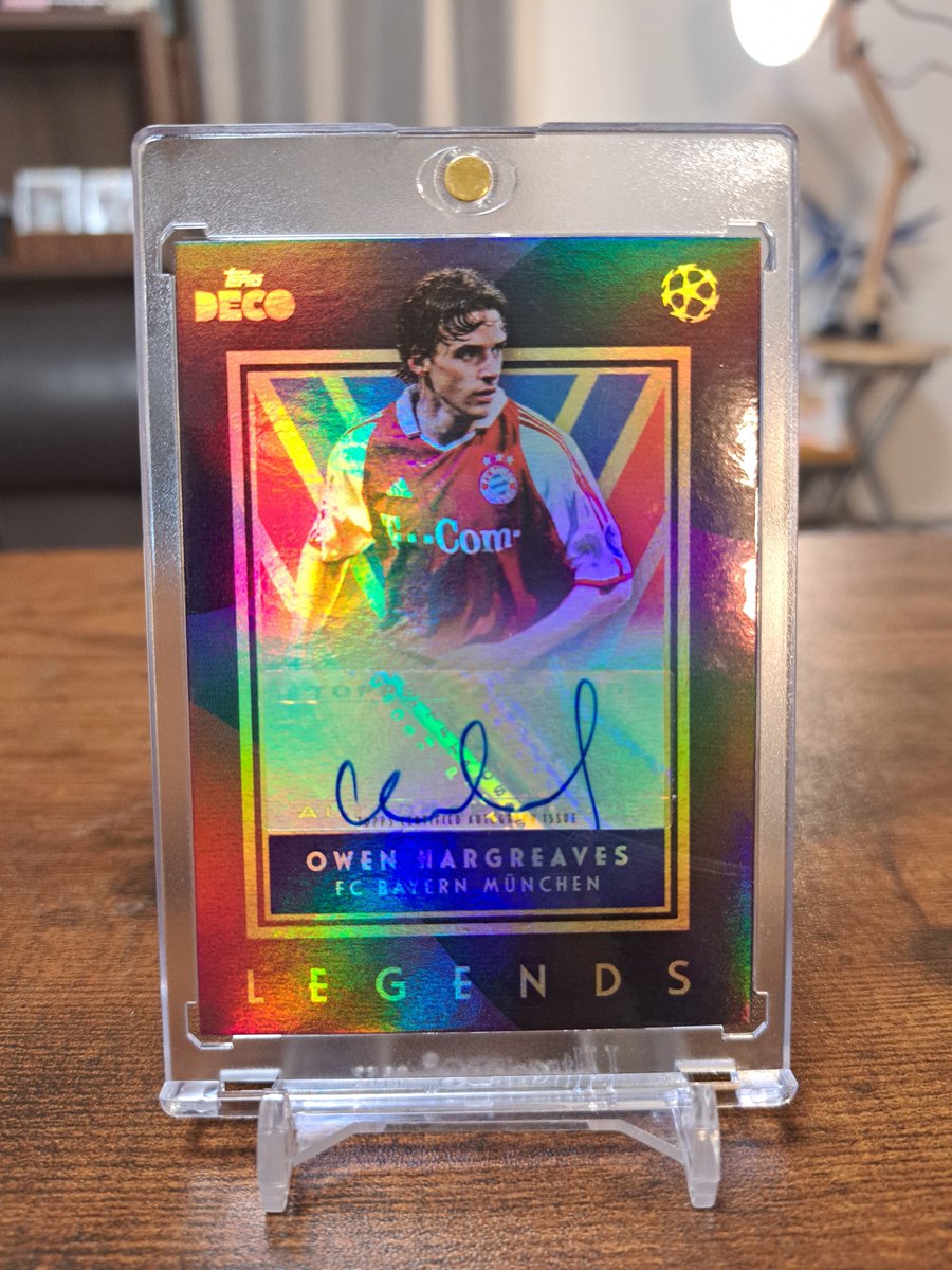 spitz0603's tweet photo. 2023-24 Topps Deco UEFA Legends 
Owen Hargreaves Auto 
Bayern Munchen 
オーウェン・ハーグリーヴス🏴󠁧󠁢󠁥󠁮󠁧󠁿 https://t.co/hehu1lf90e