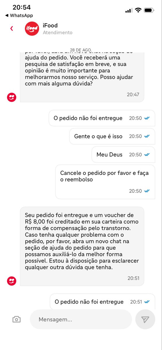 samariola_'s tweet photo. @iFood é assim que você trata seus clientes? Acabando com toda forma da gente cancelar o pedido ou até mesmo conversar no chat. Simplesmente pega o dinheiro da gente e não faz a entrega. E a gente não pode fazer nada! https://t.co/VPlZjFWWGM