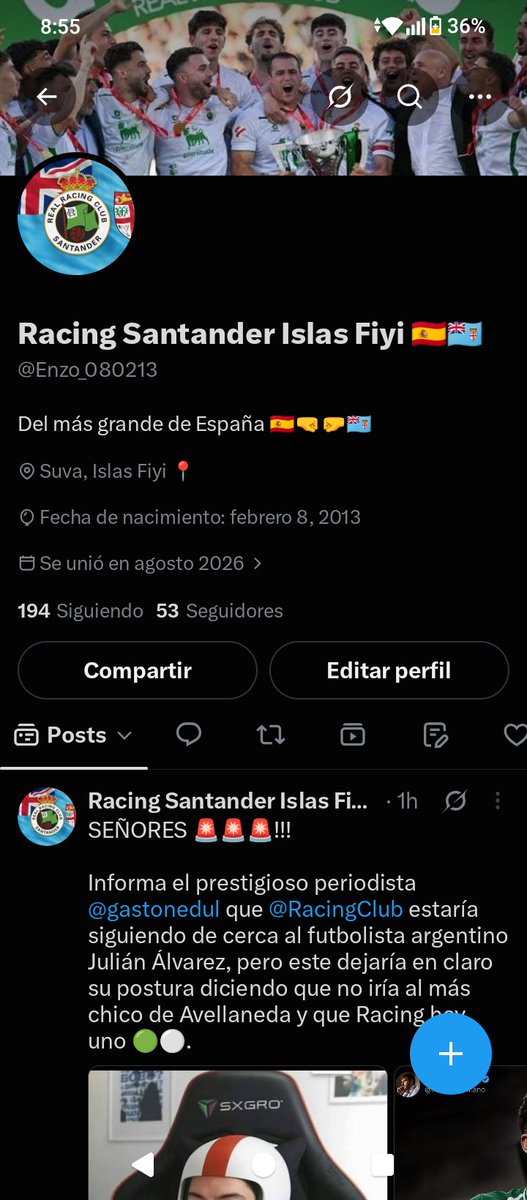 Enzo_080213's tweet photo. de la noche a la mañana pase de 0 seguidores a 53 gracias por tanto muchachos y perdón por tan poco https://t.co/QBhyEsFwCG