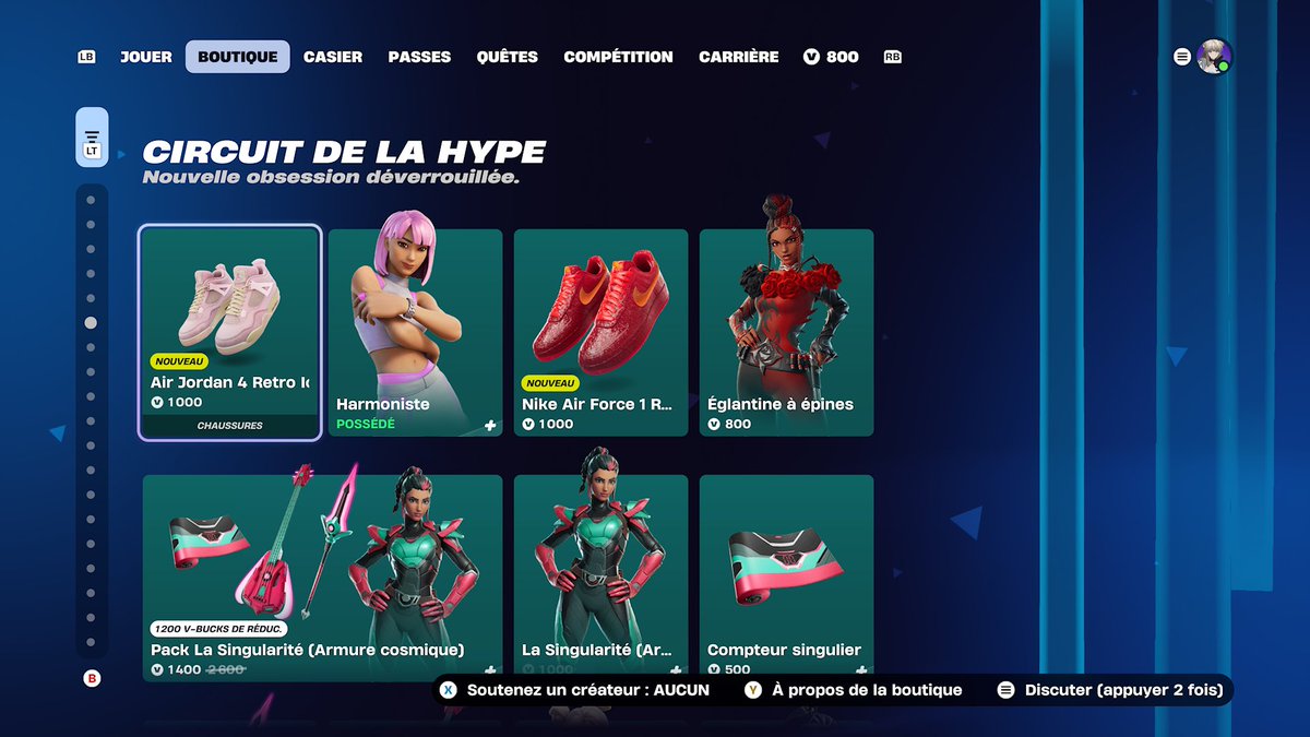 Lupio93's tweet photo. New shoes are finally out in the item shop ! https://t.co/QT8sNOH2Nf