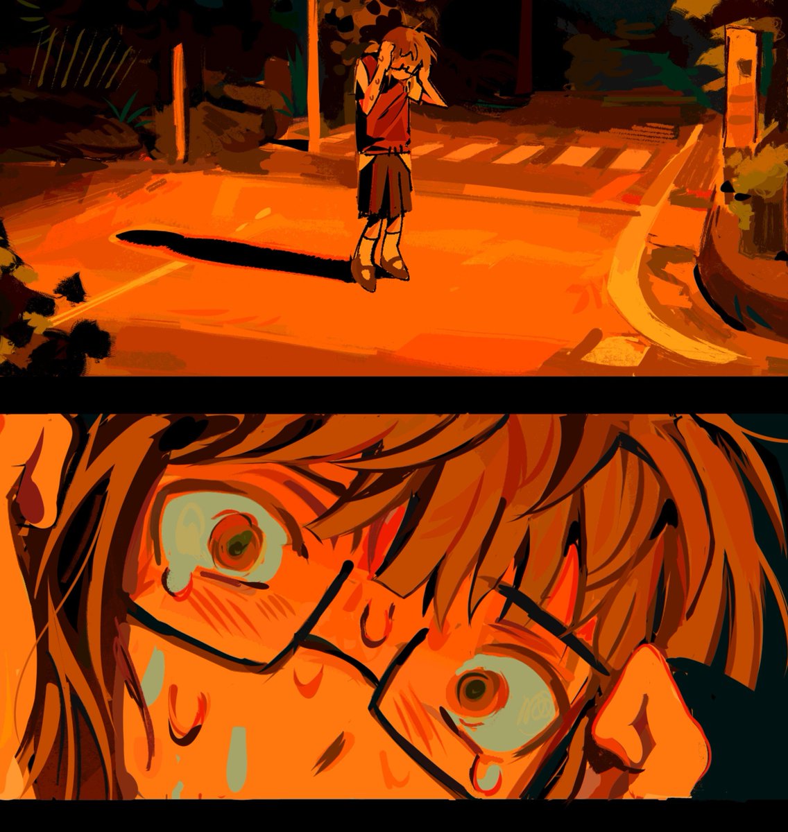 fishietwo's tweet photo. I like drawing her scary..... https://t.co/E1LD2OQcYn
