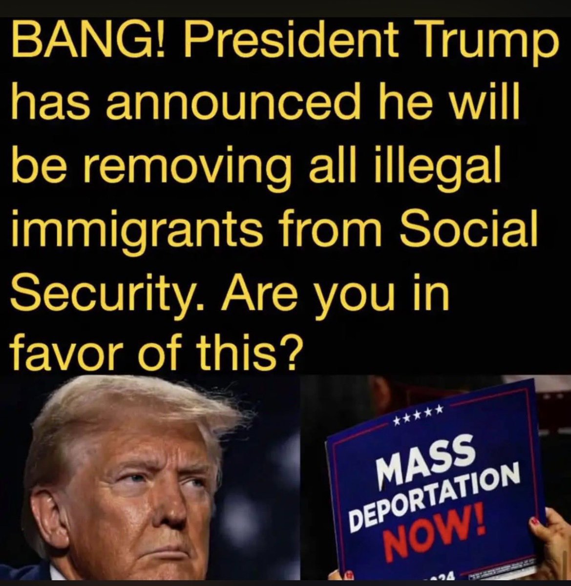 LadyNews4465's tweet photo. Should illegals who’ve never worked in America be collecting Social Security?? https://t.co/0ZmxXc353q