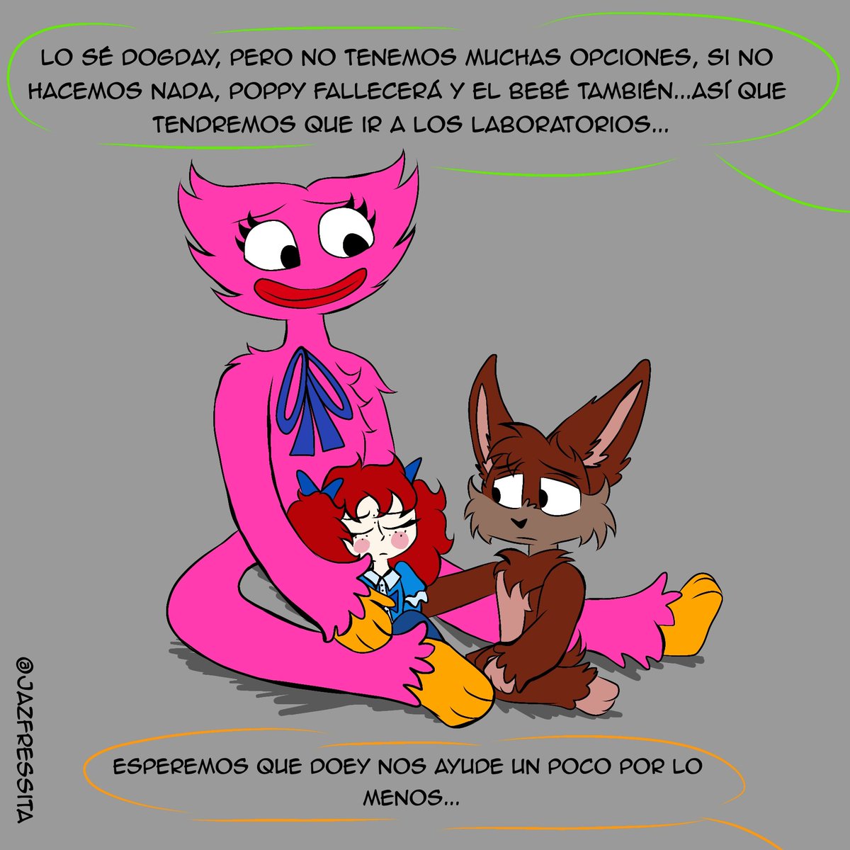 Jazfressita's tweet photo. Au de Poppy embarazada (parte 4)
#poppyplaytime #gibletxpoppy #comic #au #giblet #poppyxgiblet #dogday #hoppyhopscotch #kissymissy #prototype #engineerdoll #poppyplaytimeau https://t.co/LeUIJWHa0p