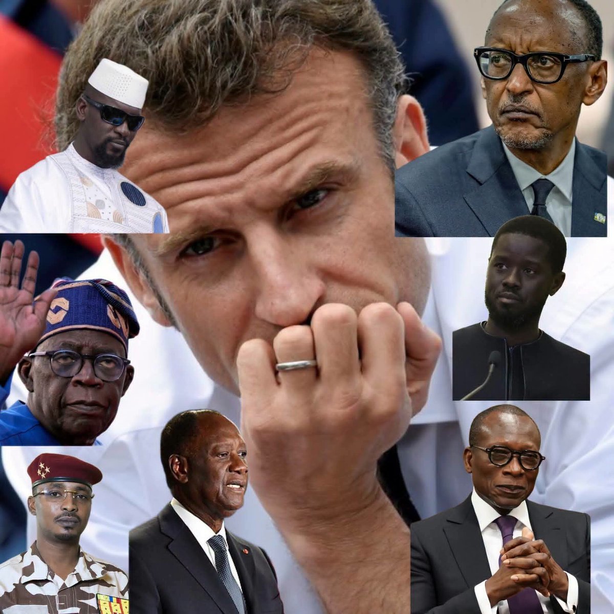 sahelbrut's tweet photo. Macron dit :  « Nous prévoyons une réunion
ici en France 🇨🇵 et nous inviterons tous les dirigeants africains afin de pouvoir discuter de la prospérité économique de l'Afrique

Le Capitaine IBRAHIM TRAORÉ RÉPOND :

 « Donc vous n'êtes pas africain, mais vous prévoyez une réunion pour discuter des problèmes africains en dehors de l'Afrique tout en invitant des dirigeants africains à se déplacer hors d'Afrique pour assister à un sommet africain présidé par un non-Africain en dehors de l'Afrique ? Alors, comptez sur moi pour ne pas participer.  »