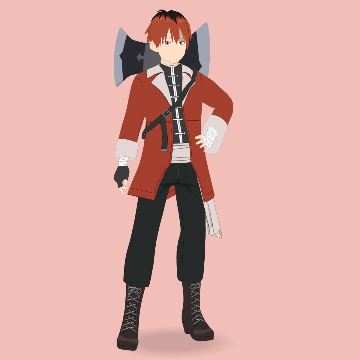 bran_spade_leaf's tweet photo. 以前制作した二次創作3Dモデルから一枚📷

好きなキャラクターを「3Dならどう表現する？」と考えながら、衣装や髪型を立体にしていくのも二次創作の楽しいところです😀

#3Dモデル #二次創作 https://t.co/qbSyRHKFro