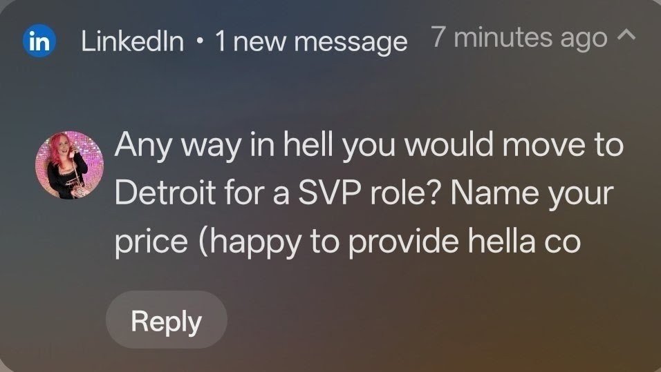 Thelordknows1's tweet photo. AI company recruiters got big $ to throw at ya https://t.co/asnzRRFQsM