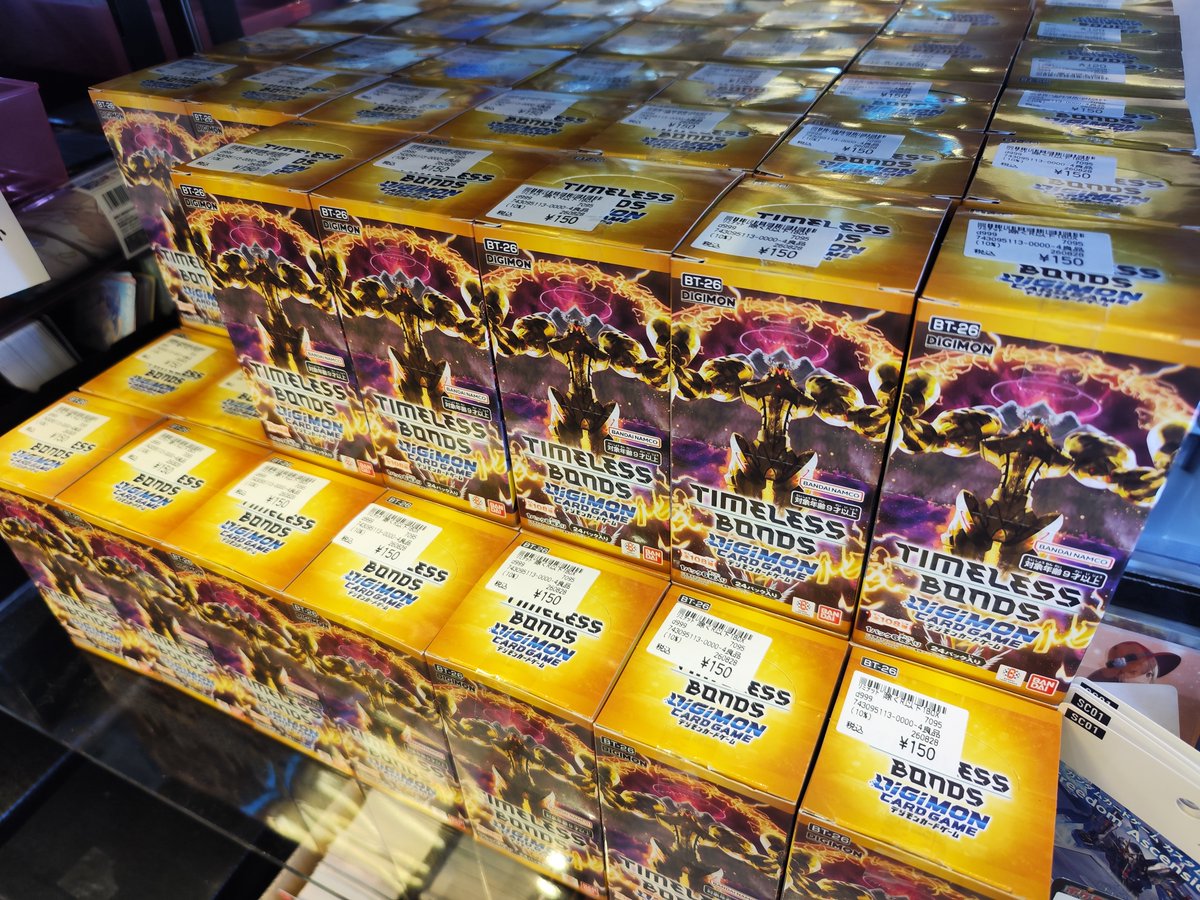 C_WINGSDG's tweet photo. デジモンカード最新弾発売日‼
シングルカード展開完了しました‼
お得な1BOX分のR以下セットはレジでもご購入できます♪
ぜひ遊びに来てください‼
#デジカ #BT26 #TIMELESSBONDS https://t.co/1saWuSfAjK