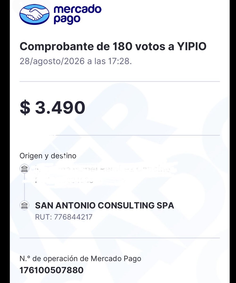 roxycancino's tweet photo. @FandomMafialulo Un par de votos x la raja a #yipioal9009 https://t.co/b6cODYNsp9