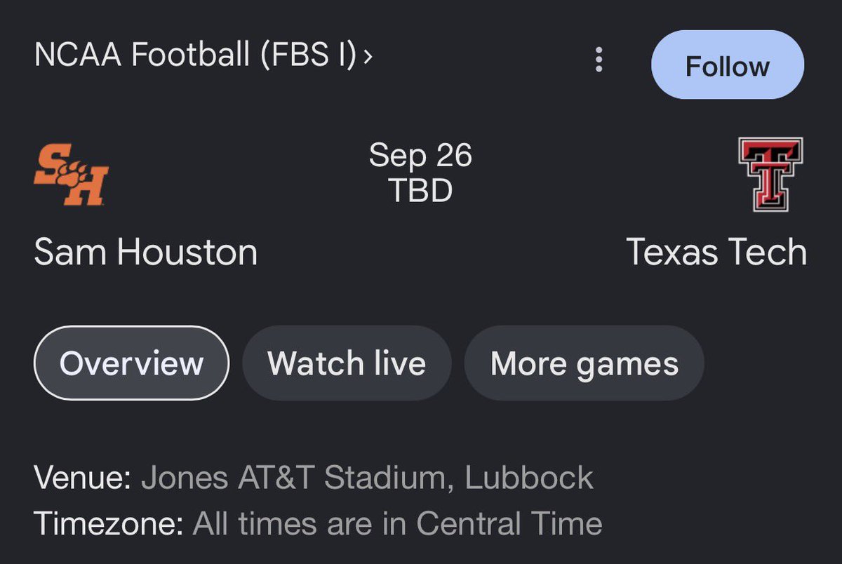 SnapBackKats's tweet photo. Be honest….

What is the craziest thing you would give up for Sam Houston to beat Texas Tech?👀👀 https://t.co/Sj1GccmSKM