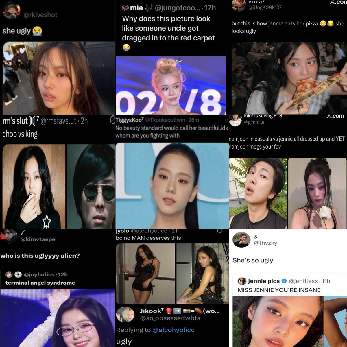 morceauus's tweet photo. armys obsession with calling pretty women ugly needs to be studied https://t.co/nh58XaqDbN