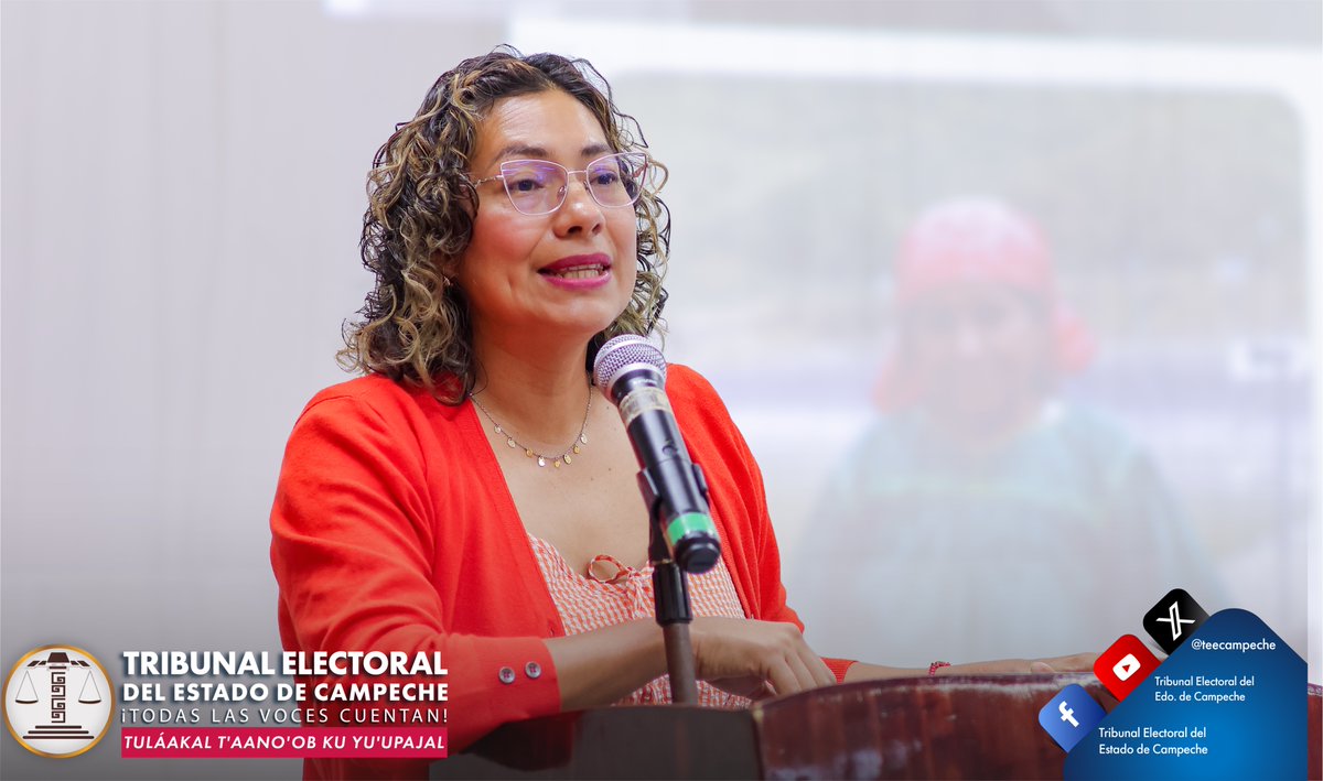 teecampeche's tweet photo. Las magistraturas y el Secretario General de Acuerdos que integran el Pleno del #TEEC, participaron en las conferencias del primer día del “Primer Encuentro de Comunidades y Pueblos Originarios, Campeche 2026”, impartidas por Gloria Pérez-Yao Copaltzin, Gobernadora de Tradición Indígena de Puebla; Julio Chi Chan, de la Comisión de Derechos Humanos del Estado de Campeche #CODHECAM; Rita Bell López, Consejera Electoral del INE México y Clara Castro G., Consejera Presidenta Provisional del Consejo General del Instituto Electoral del Estado de Campeche #IEEC.
Organizan: @INE_Campeche, @IEECampeche, @teecampeche, @codhecam, Consejo Nacional Mexicano de Pueblos Originarios y Comunidades indígenas. a través de la Secretaría nacional de las mujeres indígenas. ¡Súmate y participa! #TodasLasVocesCuentan