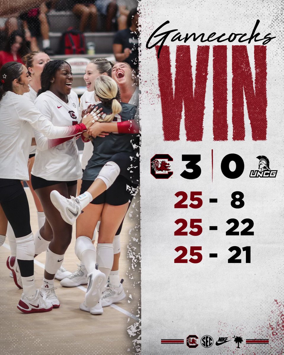 GamecockVolley's tweet photo. That's a home opener DUB π https://t.co/zwp7e5bQdb