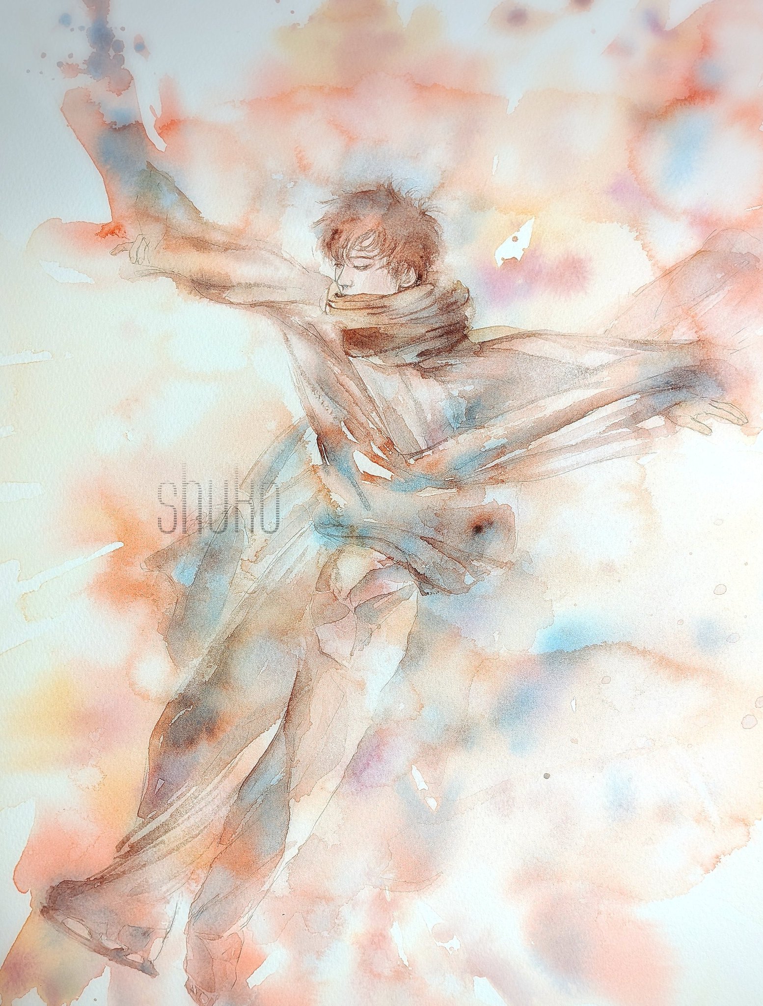 Tetsuyuki Sugio の水彩画 Watercolor Sketch]