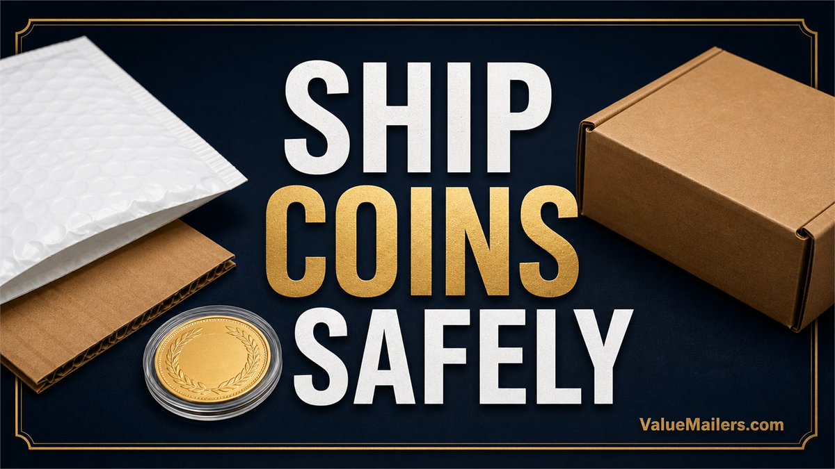 ValueMailers's tweet photo. Don’t mail collectible coins loose.
Protect the surface, add rigid support, cushion the package, and eliminate movement before shipping.
Read the guide: https://t.co/HsO6LOUWDT
#CoinCollecting #EcommercePackaging #ShippingTips https://t.co/BR0AA5nWg1