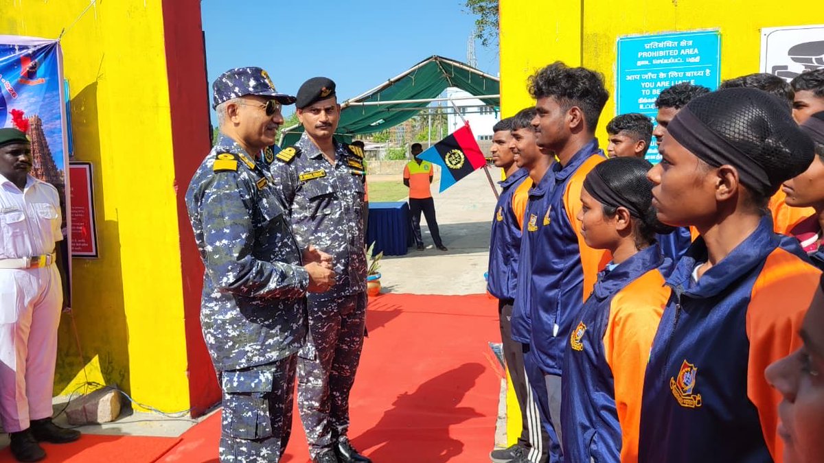 NCCPondicherry's tweet photo. #Swarnum Most Enterprising Naval Unit 🌊⛵ Sailing into Rameshwaram bay ! From the sacred shores of Ramanathaswamy temple, Team OSE 26  carry forward India’s timeless maritime spirit—towards a stronger blue future. DDG(TNPAN dte) casts off the boats. 

@shipmin_india @PMOIndia @LGov_Puducherry @HQ_DG_NCC @NCCDte_TNPAN @vatsvirendra1 @ashishrams

#MaritimeTransformation #SagarSeSamriddhi #JalmargSeVikas #MaritimeIndia #PortsForProsperity #ViksitBharat #BlueEconomy #KadalkkuPovom #Puducherry #NCC #SaveOurOceans