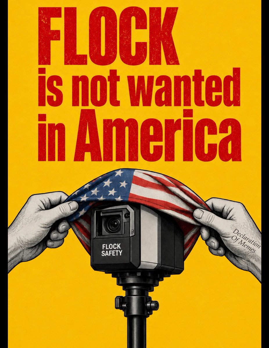 LibertyCappy's tweet photo. Opposing Mass Surveillance is the most American thing you can do.

BLOCK FLOCK https://t.co/NLePagHgFQ