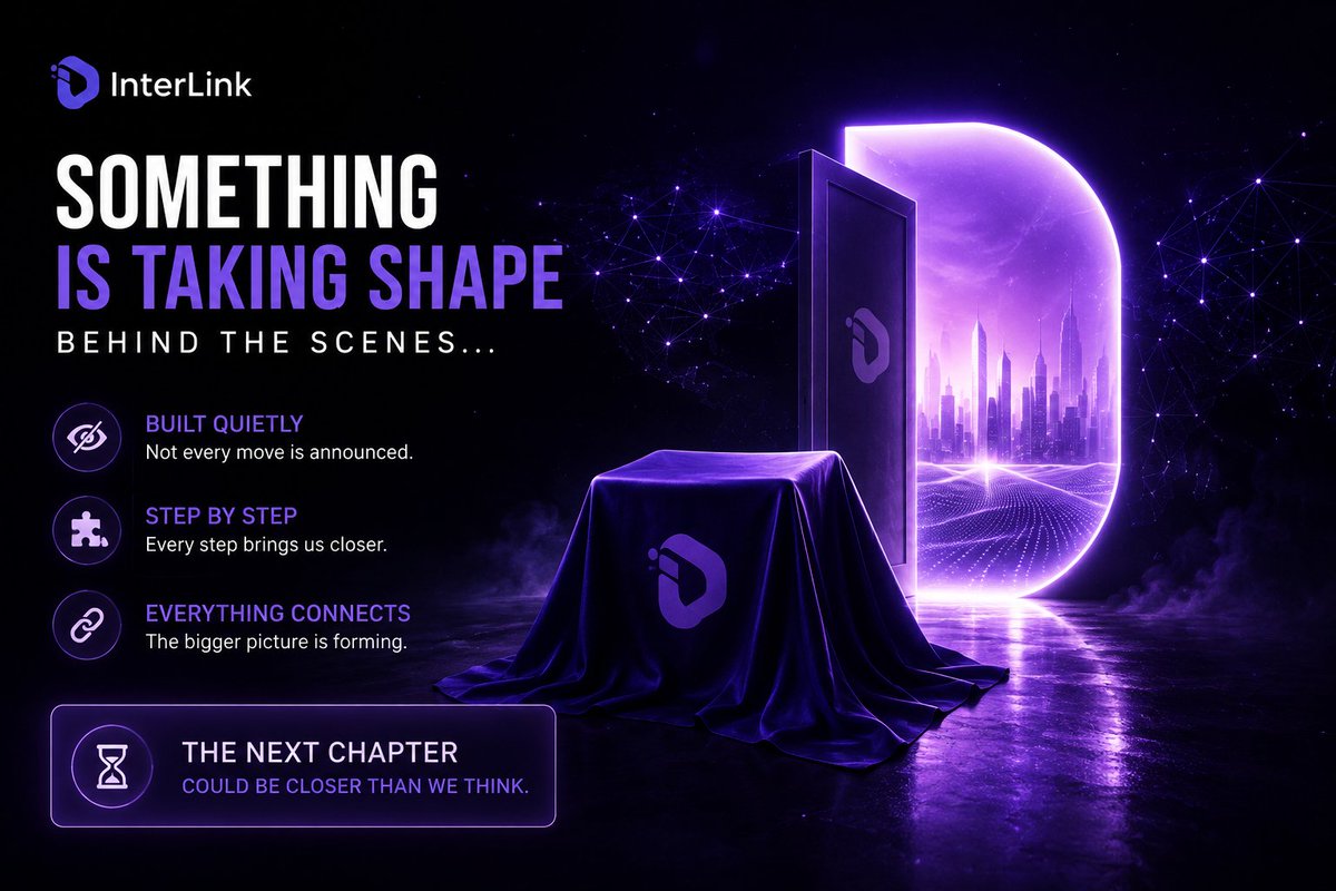 tirthoray887's tweet photo. Something is taking shape behind the scenes...
Not every important move needs to be announced. Some are built quietly, step by step, until the moment everything connects. InterLink’s next chapter could be closer than we think. 💜🌐
#InterLink #ITLG #ITL #ITLX
@inter_link https://t.co/wM8ODtjCM5