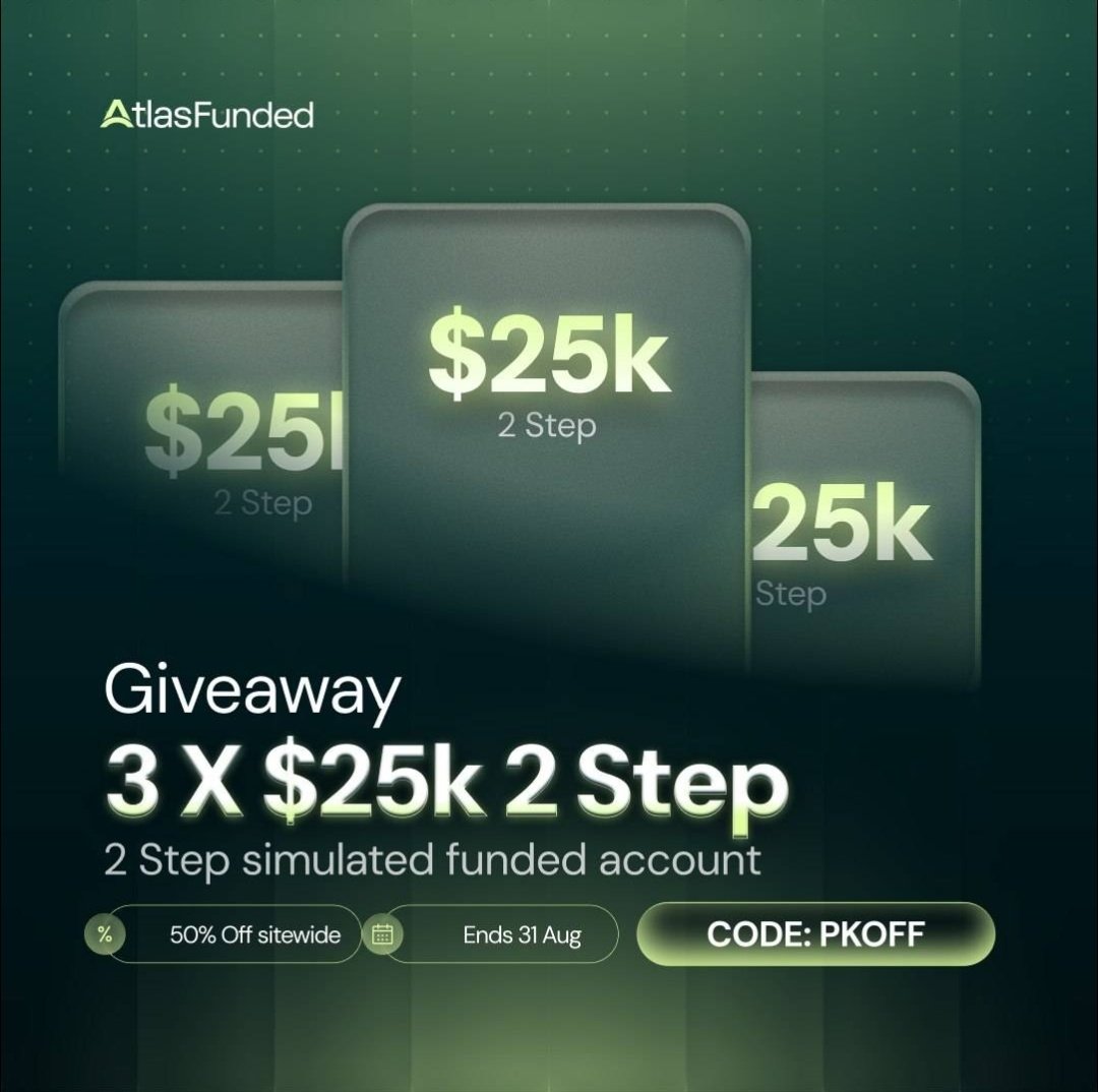 propfirmknow's tweet photo. $75,000 Atlas Funded Giveaway!!

To Enter : 

1️⃣ Follow : @propfirmknow @LAntonioAF @atlasfunded & @atlas_futures

2️⃣ Like ❤️ Retweet 🔁 Tag 2 Friends 

3️⃣ Also follow : @propfirmknowCEO & @propfirmknow02

Bonus : PKOFF is 50% off sitewide, and I'm gifting a $50K Instant to one person who picks up an account this week 👀
https://t.co/1j19K8yH1s…

Winners Announcement in 7 days 🏆