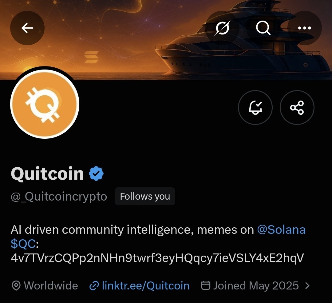 BAM2385's tweet photo. @MrHodlReal Quitcoin is a sleeping giant. Interesting AI technology too. https://t.co/ytl3B60eza