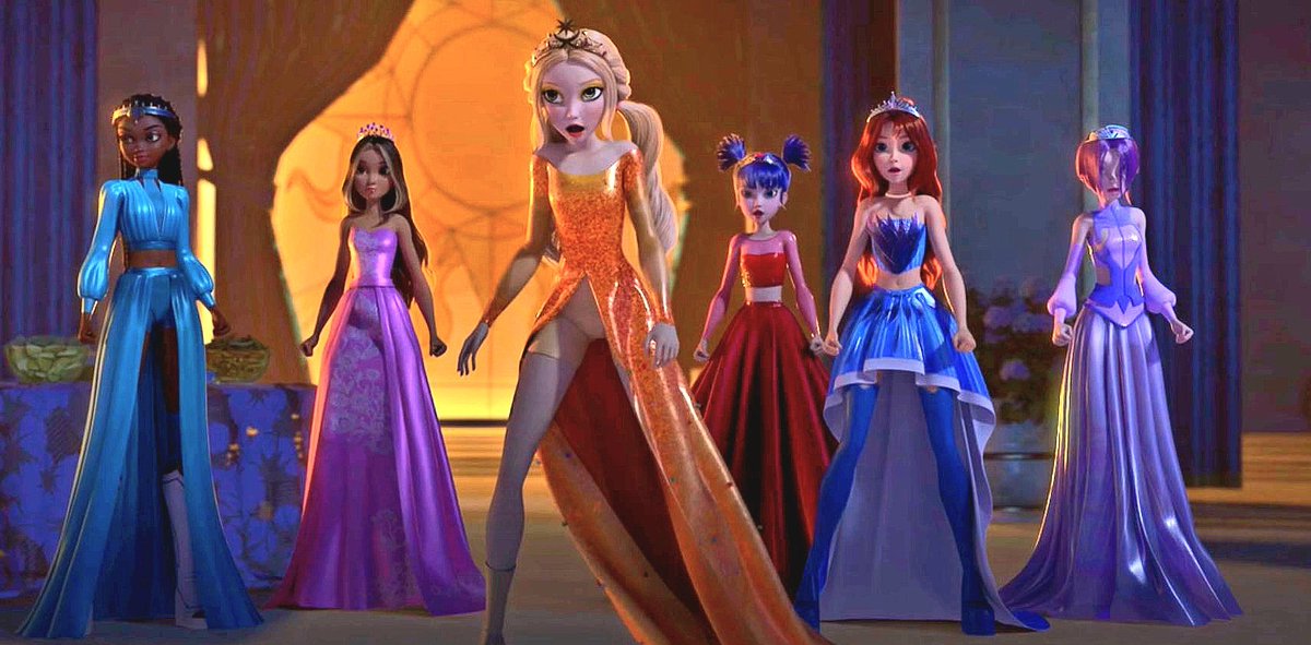 Nozes202's tweet photo. Como pode a Rainbow em 2007 que mesmo com o sucesso de Winx ainda eram uma empresa pequena na parte da animação ter feito vestidos de baile mais bonitos doq os vestidos do Gemini que eles fizeram sendo uma empresa grande https://t.co/zRdr4BEVs0