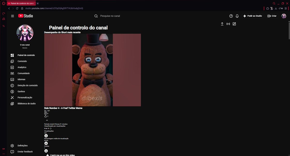 IbexisMiller's tweet photo. This weird thing happened to me 2 or 3 times on Youtube Studio
Has it happened to anyone else?
I can't recreate it when I try and it goes back to normal when I refresh
Pls, I need to know what is happening, I'm sounding insane
#youtube #Youtube #YT #youtubestudio https://t.co/eoOGwhhW1E