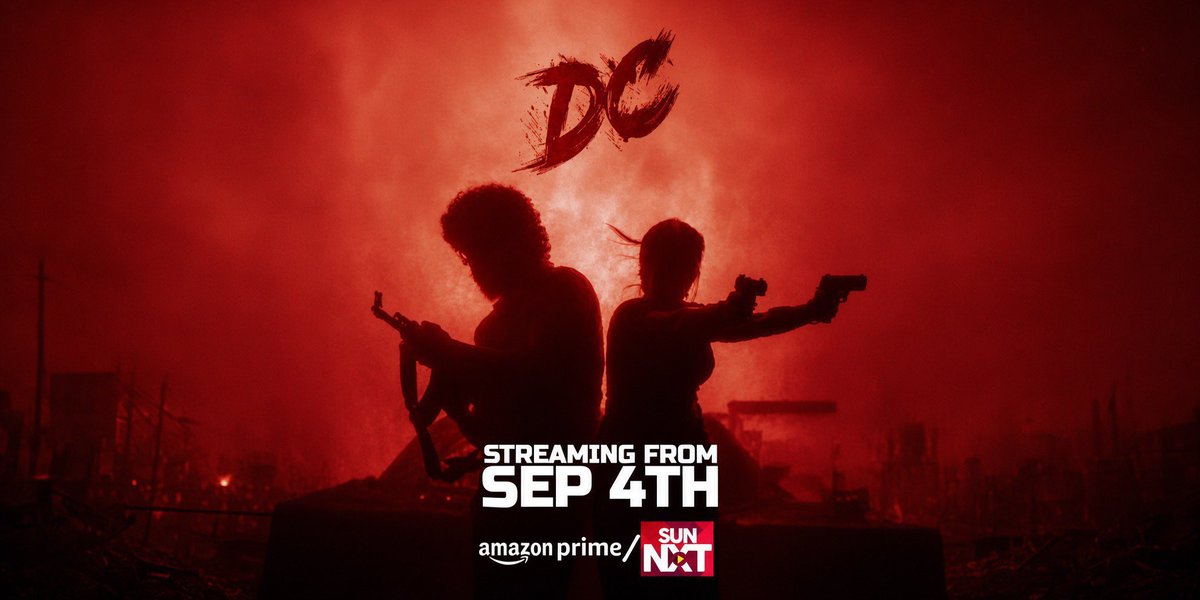 Chrissuccess's tweet photo. Blockbuster #DC will be streaming from Sept 4 on AMAZON PRIME &amp; SUN NXT. https://t.co/DfQ28Luaj7