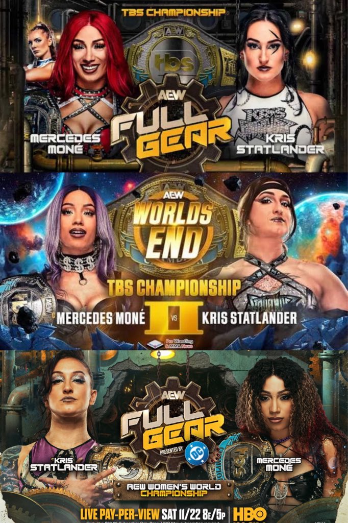 starkybaby's tweet photo. This weekend, Mercedes Moné will complete the 5th PPV trilogy of her career against Willow Nightingale.

- NJPW: Resurgence (2023)
- AEW: Double or Nothing (2024)
- AEW: ALL IN (2026) https://t.co/mES7aNzqb0