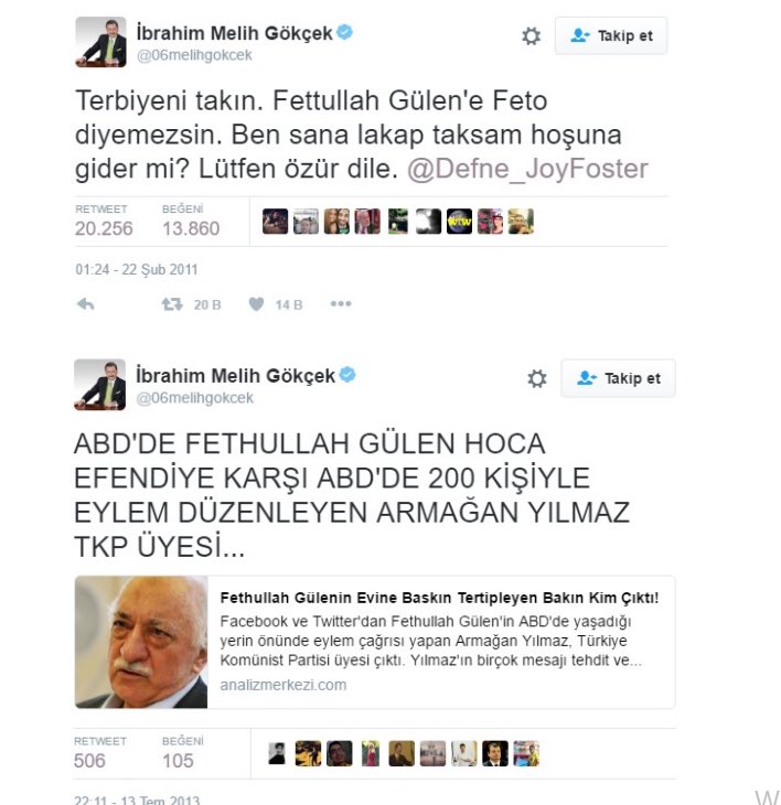 AybarsHanTR's tweet photo. 🔴 Melih Gökçek kıvırma, Murat Ağırel’e attığın iftiraların bir geçerli tarafı yok! 

Eğer Ağırel gerçekten suç işlemiş olsaydı, şimdiye kadar yüz defa Murat Ağırel’i gözaltına almışlardı.

Sen iftira atacağına, Murat Ağırel’in ortaya çıkardığı servetinin kaynağını göster.

Zamanında meteliksiz olan bir Belediye başkanının bu kadar serveti nasıl yapabildiğini açıkla! 

Açıkla ki herkes öğrensin hodri meydan! 

Ayrıca Murat Ağırel’in, senin ve oğlun Osman  gibi FETÖ’yü öven tek bir yazısını göster. 

FETÖ’yü öven sen!

İsrail Dış İlişkiler Konsey Başkanı ve bağımsız Kürt devletini en çok destekleyen kişi olan
MOSSAD'ın İkinci Başkanı David Kimche’den 2006'da Ankara Global Form etkinliğinde ödül alan sen!

Bir de utanmadan kalkmış masum bir insana çamur atıyorsun!

Türk milleti kime inanacağını çok iyi bilir!

Atını da İtini de iyi bilir! 

Mansur Yavaş tarafından senin hakkında savcılara teslim edilmiş yolsuzluk dosyaları var, ama işlem yapan olmamış!
Acaba neden?

Sen ve ailen;

Mutlaka ama mutlaka yargıya hesap vereceksiniz! 

Buna inancımız tam! 

Sana yazdıklarımı, Fatih Sultan Mehmet’in o müthiş sözüyle sonlandırıyorum. 

"Kadıyı satın aldığın gün adalet ölür. Adaleti öldürdüğün gün devlet de ölür."

@06melihgokcek @OsmanGokcek_ 

@muratagirel @tvOnlar @adalet_bakanlik @abakingurlek