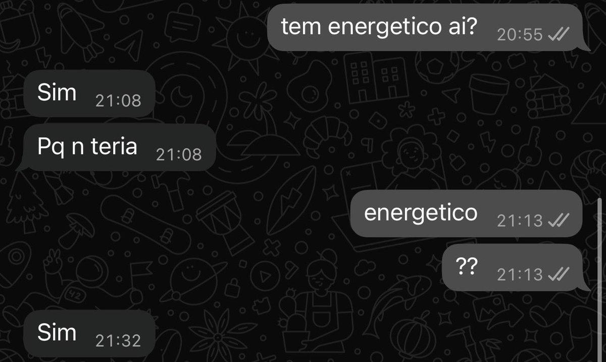 coreanobaiano's tweet photo. o cara me tirou pra maluco falando como se fosse a coisa mais normal do mundo ter energético em casa https://t.co/zfJAg51um1