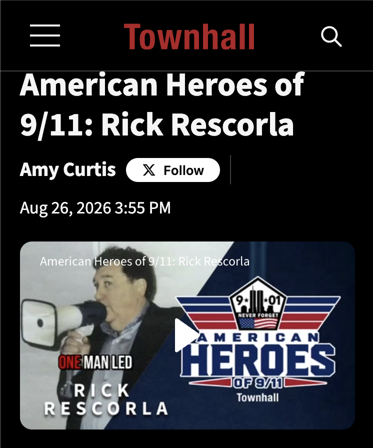 RantyAmyCurtis's tweet photo. The story of Rick Rescorla's bravery on 9/11 always moves me to tears. I was honored to write about him for Townhall's "American Heroes of 9/11" series.

https://t.co/Y3ZwlkTLQV https://t.co/dxoJU1B9RP
