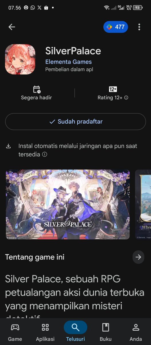 HeinnekoS's tweet photo. @SilverPalace_EN Ok kita lihat sebagus apa ini game https://t.co/hrc7XBhgcv