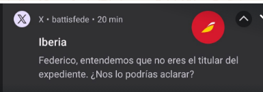 maruromera's tweet photo. @Iberia ahora inventa que el reclamo no está a nombre de mi hijo (cuando tenemos mail probandolo, la reserva y el e-ticket a su nombre). Ya no saben qué inventar para no pagar la compensación. Verifiquen la información de una vez antes de seguir insistiendo sin mover un dedo https://t.co/6i3Er0Fitp