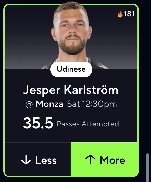 greenpickkz's tweet photo. POTD 💎

Let's go for a 16-2 POTD run 💰
„Jesper Karlström Over 35.5 Passes Attempted"

GRAB MY NUKES AND PLAYS ☢️👉🏼 https://t.co/1xZVMiMlIa  
& JOIN MY DISCORD 👉🏼 FOR FREE https://t.co/GRNiBCcXQm

LIKE & FOLLOW if you tailed 🕺🏻
#Prizepicks #Gambling𝕏 #POTD #prizepickspotd #prizepickslocks