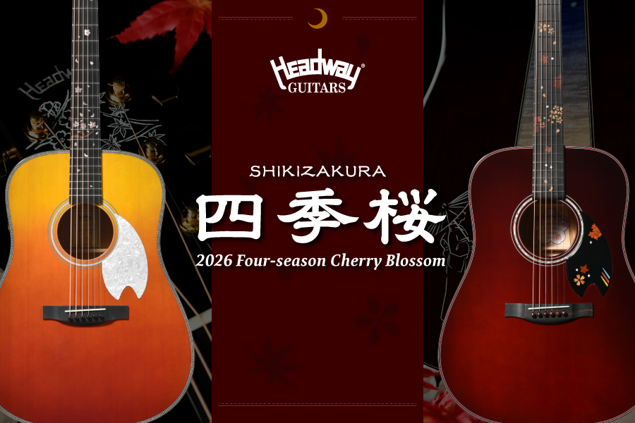 DeviserGuitars's tweet photo. 🍁🌸四季桜2026 登場🌸🍁
2021年から製作を続けてきた、秋限定の「四季桜」モデルが今年も登場!
愛知県豊田市小原地区で見られる、紅葉と桜が同時に楽しめる幻想的な風景から着想を得た一本です✨
🆕https://t.co/B0Jda4l8yp
#ディバイザー桜前線
#HeadwayNewModel https://t.co/35ZCEh5LEV