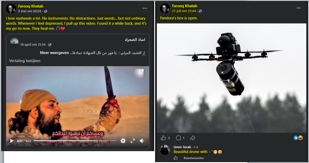 PVelleAntiJihad's tweet photo. ISIS jihadist with Iraqi roots from Miami, who trains with explosive drones and firearms, is a fan of @sarahadams and @ShawnRyan762. Here, too, Shawn's hatred towards Israel is embraced. I warned multiple times about this jihadist and his dangerous international network. https://t.co/Tv4odLjiok