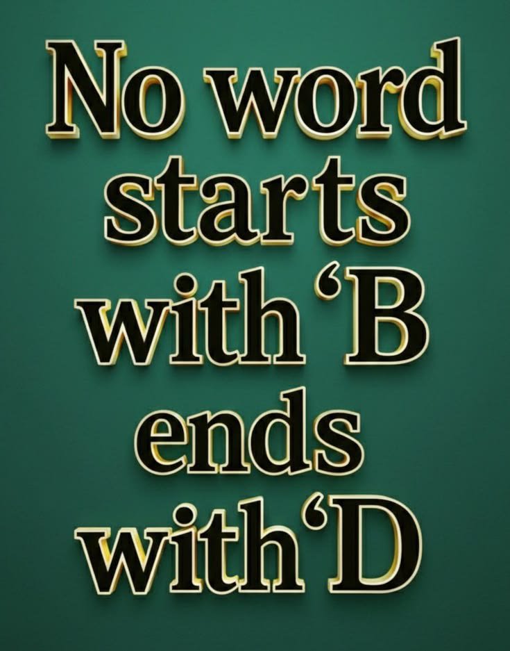 its_Mona02's tweet photo. Good Morning Everyone 

" No Word Starts With "B" and ends with "D"

  Prove Me wrong 👇 https://t.co/NQpOPeTk5I