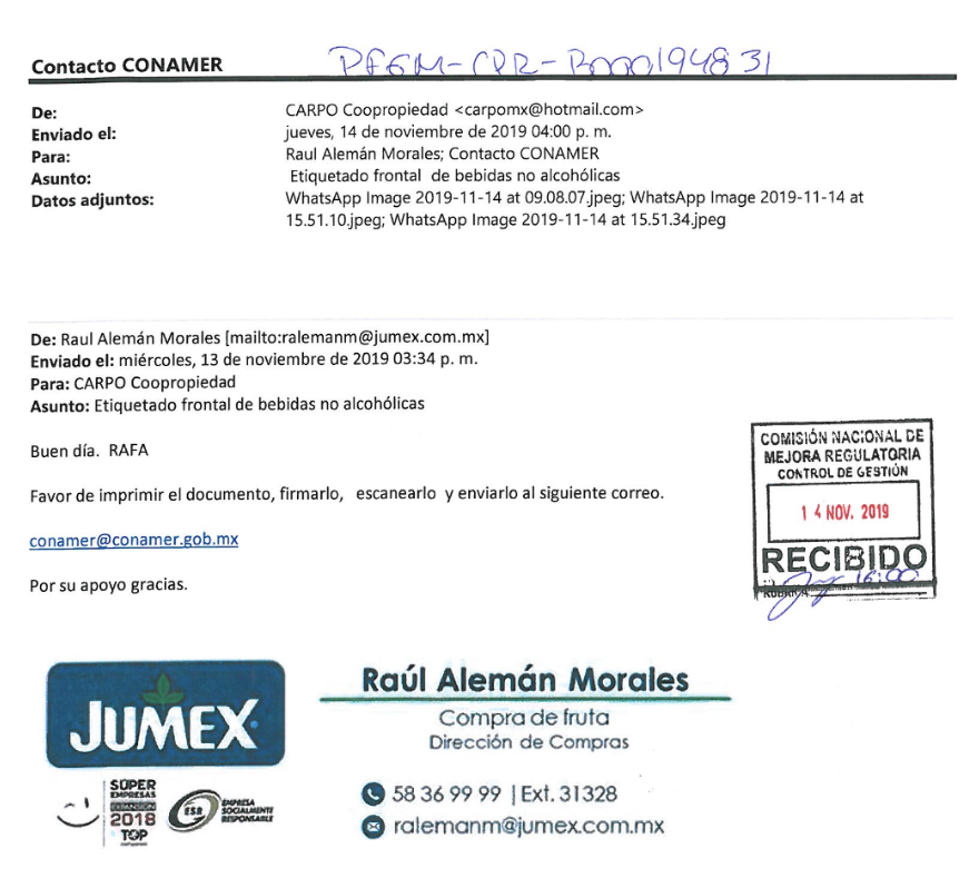 elpoderdelc's tweet photo. ⚠️🛑 Compañías como Nestlé y Grupo Jumex solicitaron a proveedores y aliados comerciales enviar cartas a funcionarios para expresar su preocupación por el nuevo #EtiquetadoClaro con la intención de retrasar y debilitar la medida.
🧐Conoce la evidencia documentada por @quintoelab 
https://t.co/DC27O9e6TW