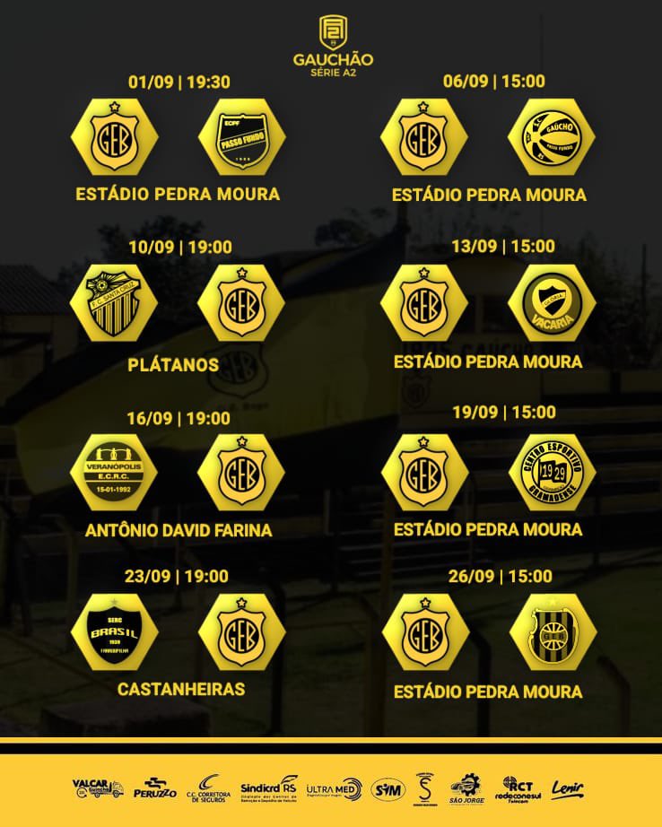 gebageoficial's tweet photo. AGENDA DE JOGOS ATUALIZADA⚽

Seguimos juntos, rumo ao nosso objetivo!
Avante Jalde Negro💛🖤 https://t.co/xPxtCt2hjG