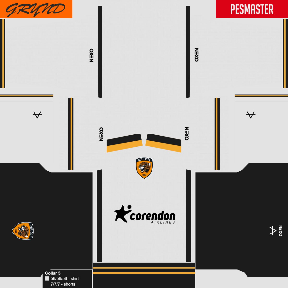 panosonce's tweet photo. New Hull City 26/27 Away Kit for PES 2021! 🐯✨🔹 Ultra HD 4K Resolution (4096x4096)🔹 
#PES2021 #eFootball #PESKits #HCAFC #Modding https://t.co/Urmc8XNdJ1
