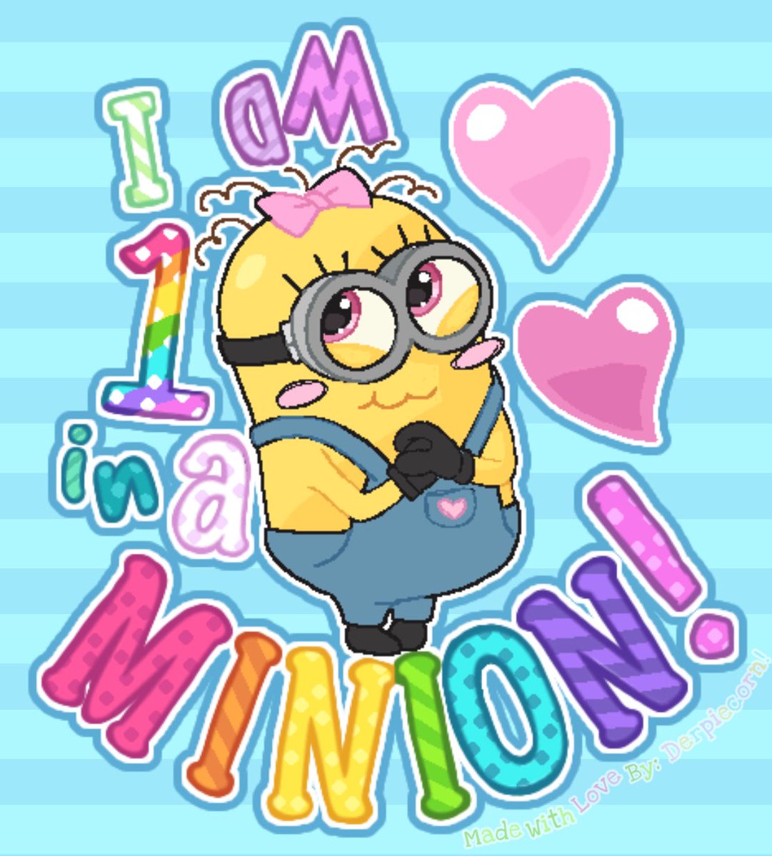 derpiecorn's tweet photo. One in a minion! 💛🌈🦄 https://t.co/BBdXfz971m