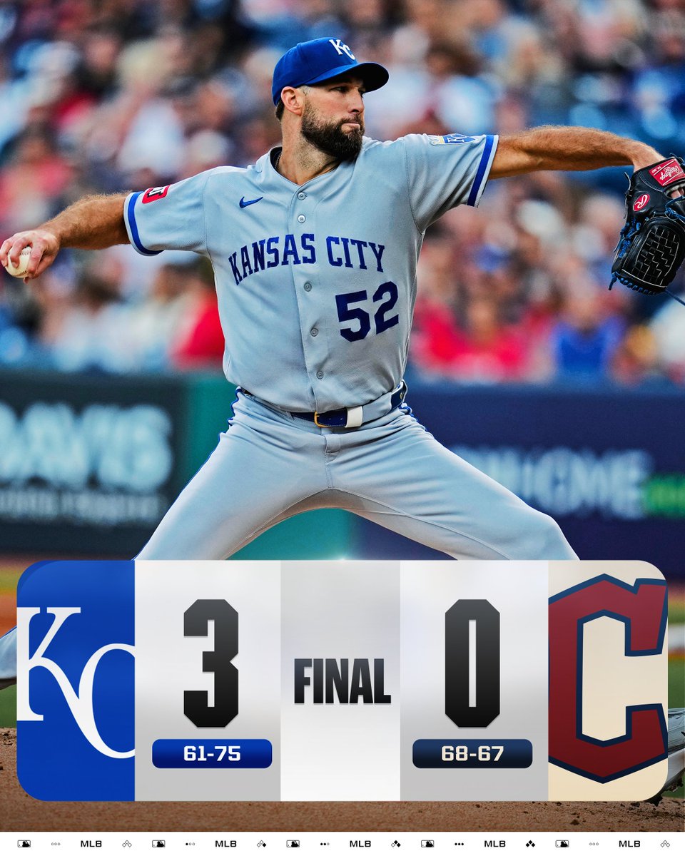 MLB's tweet photo. Michael Wacha tosses 8 dominant innings and the @Royals have won 11 of their last 12! https://t.co/8H8ucCtLRz