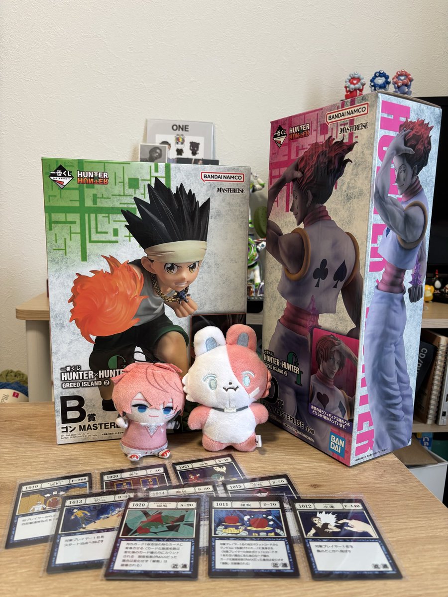 pa_mu86's tweet photo. HUNTER×HUNTER好きのため、昨日の配信見ながら並んで引いてきたよー！
A賞は当たらなかったのが残念だけど良い引きでした👏
AKGはどうだったんだろう？？
 #ウェン巡回中 https://t.co/fl1h4IGmXj